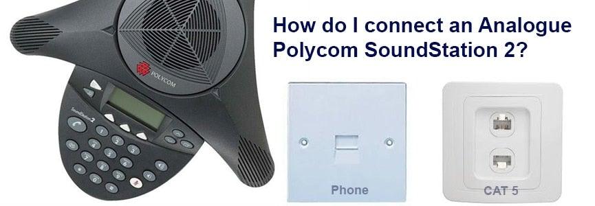 How do I connect my Polycom SoundStation 2 to my phone lines? –  Headsets4business