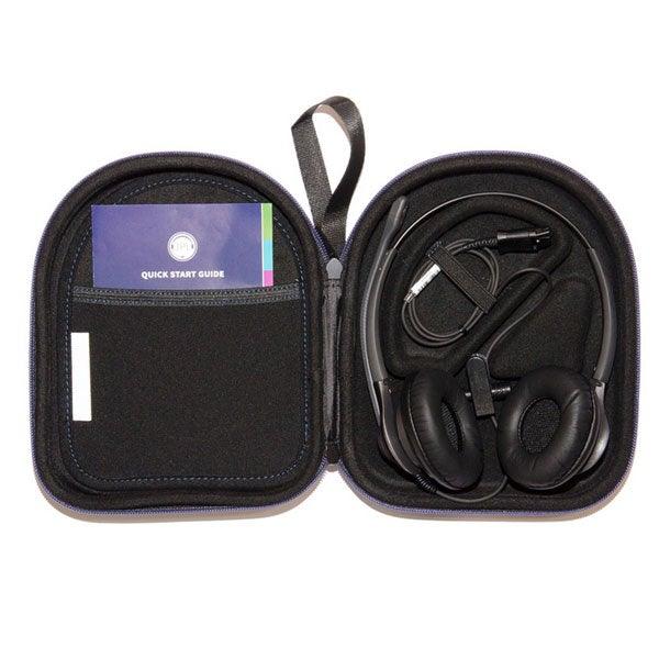 Streamline Blue Response headset with carrying case