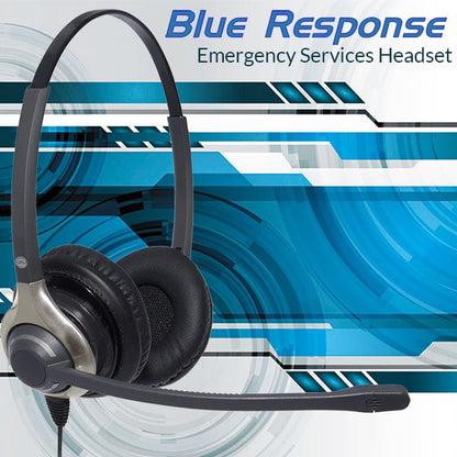 SAM Streamline Blue Response Wired Headset