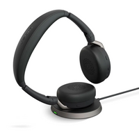 Jabra Evolve2 65 Flex USB UC Stereo Headset with Wireless Charging Pad